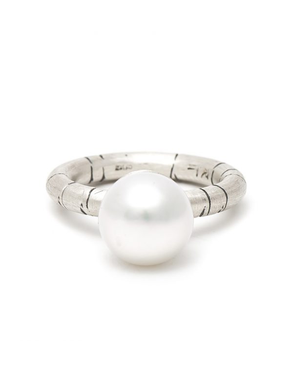 Mermaid Bauble Pearl Ring – Silver