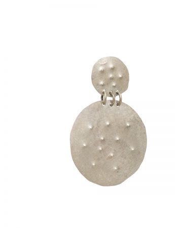 Embossed Dot Earrings – Round