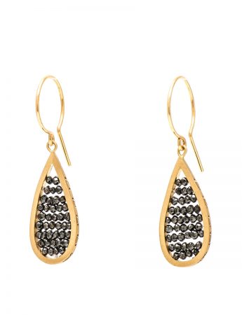 Reef Earrings – Yellow Gold & Black Diamonds