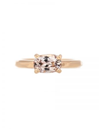 Pale Pink Champagne Sapphire Ring