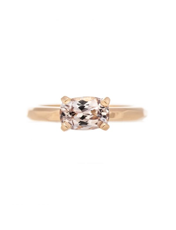Pale Pink Champagne Sapphire Ring