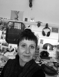 Jewellery designer Jennifer Martin in her studio