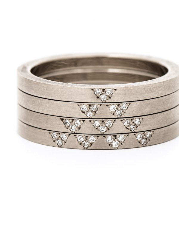 Cairo Four Stack Ring – Diamond