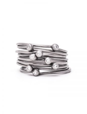 Petit Pois Ring – White Gold & Diamond