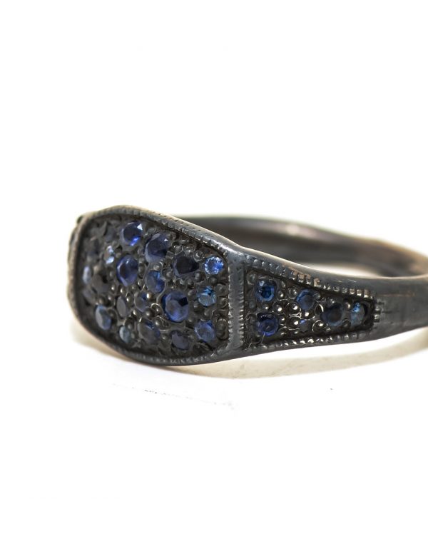 Three Section Signet Ring – Sapphire