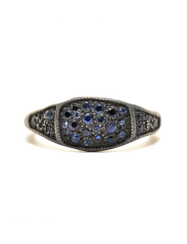 Three Section Signet Ring – Sapphire