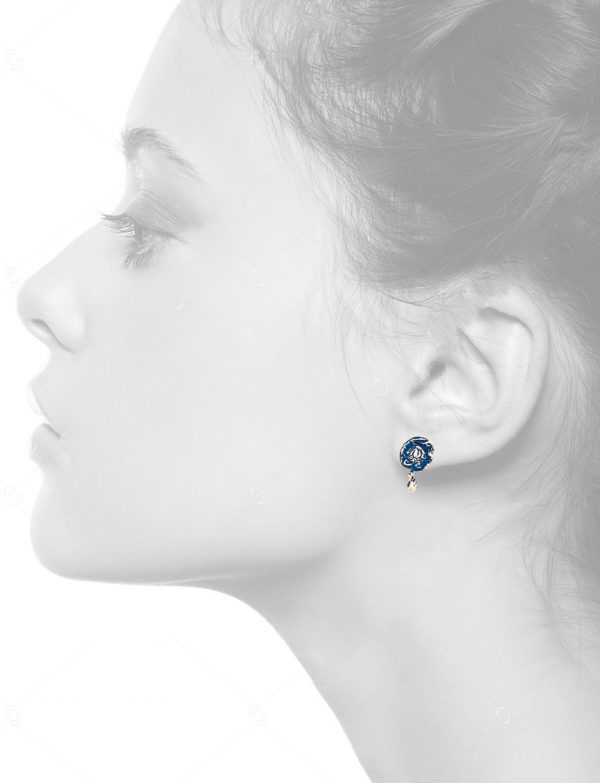 Fragment Stud Earrings – Blue