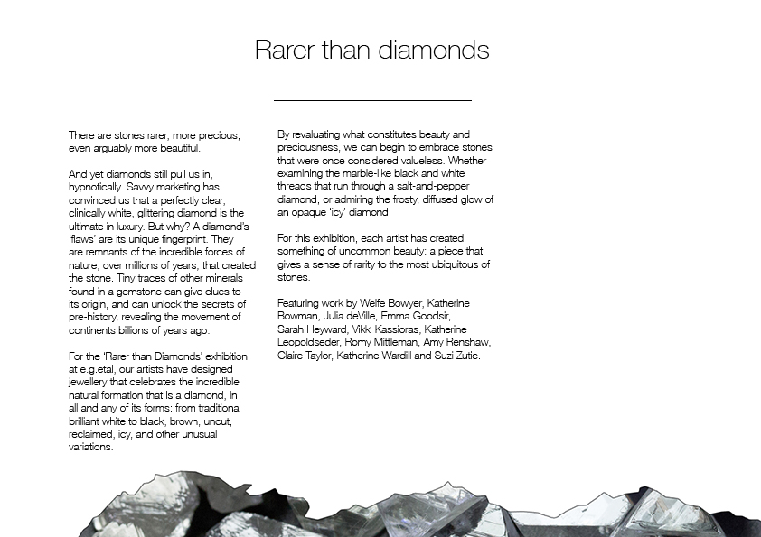Diamonds Exhbition Catalogue Page 2