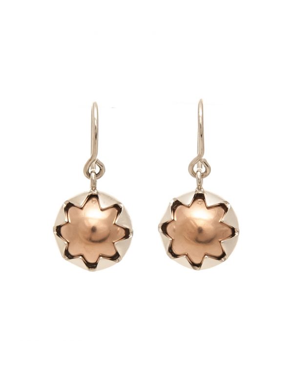 Domed Corona Hook Earrings