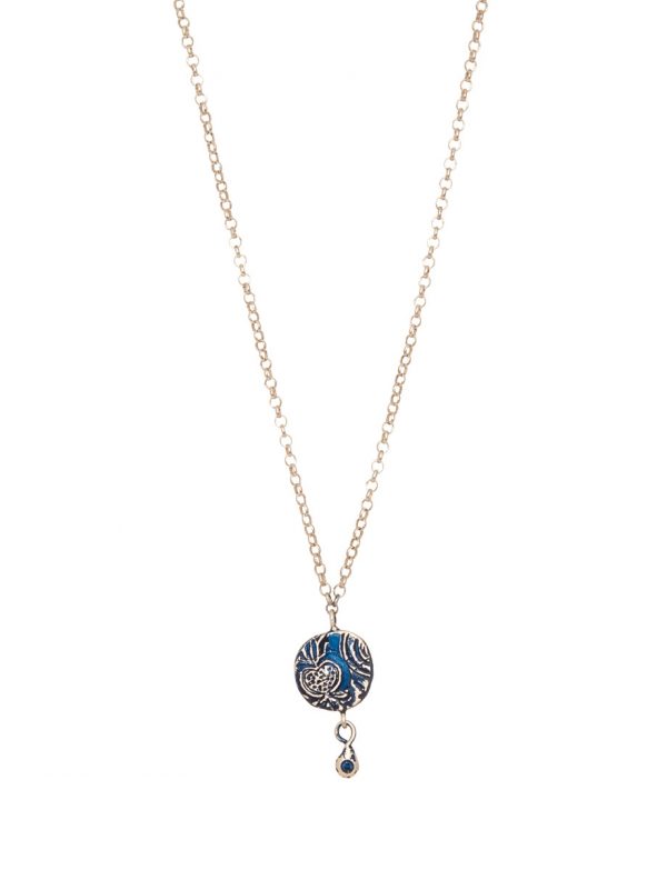 Fragment Pomegranate Necklace – Sapphire