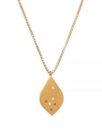 Scatter Necklace – Rubies & Diamonds