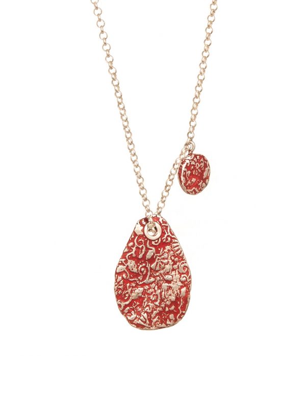 Stamens Pendant Necklace – Red