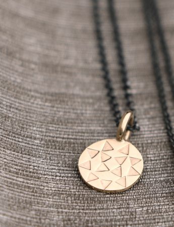 Mini Sundisk Pendant Necklace – Gold