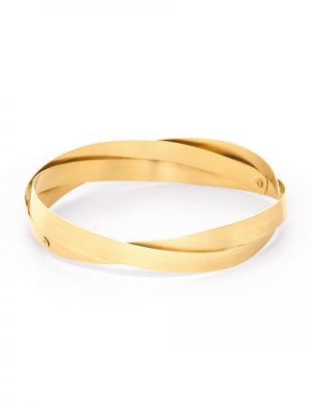 Twist Bangle – Yellow Gold