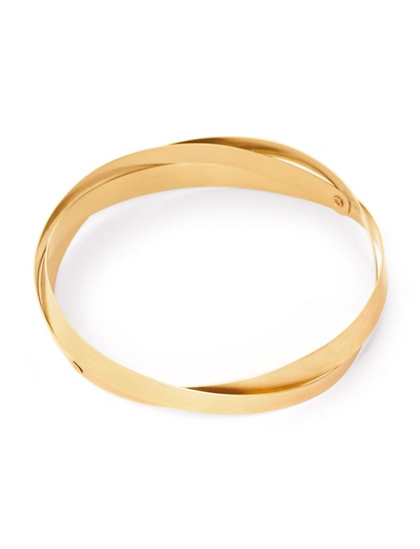 Twist Bangle – Yellow Gold