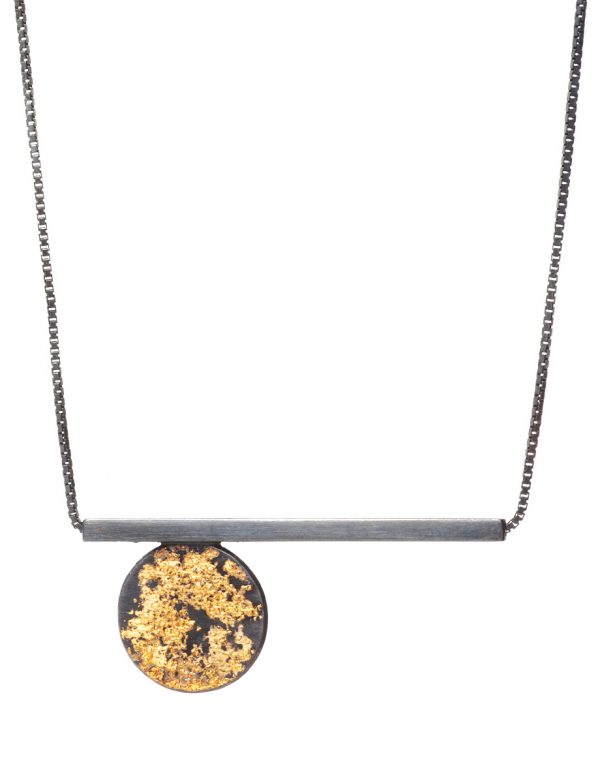 Circle Line Pendant Necklace – Short