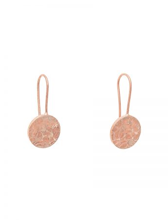 Flower Hook Earrings – Rose Gold Plate