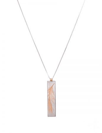 Feather Pendant – Rose Gold Plate