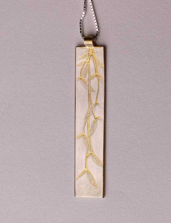 Plant Pendant (Grass) – Gold Plate