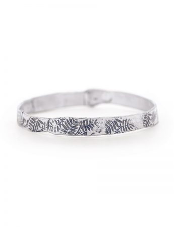 Leaves Bangle – Silver