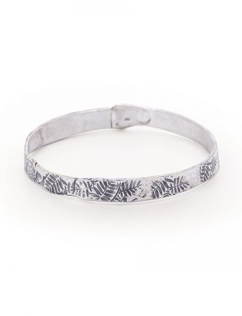 Leaves Bangle – Silver