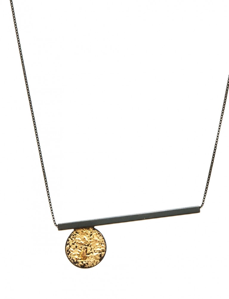 Circle Line Pendant Necklace – Long