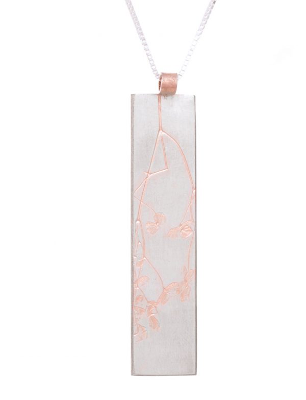 Plant Pendant (Japanese Blossom) – Rose Gold Plated