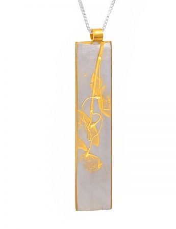 Plant Pendant (Flowers) – Gold Plate