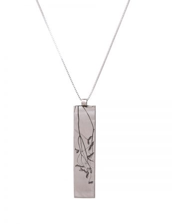 Plant Pendant (Leaf) – Silver