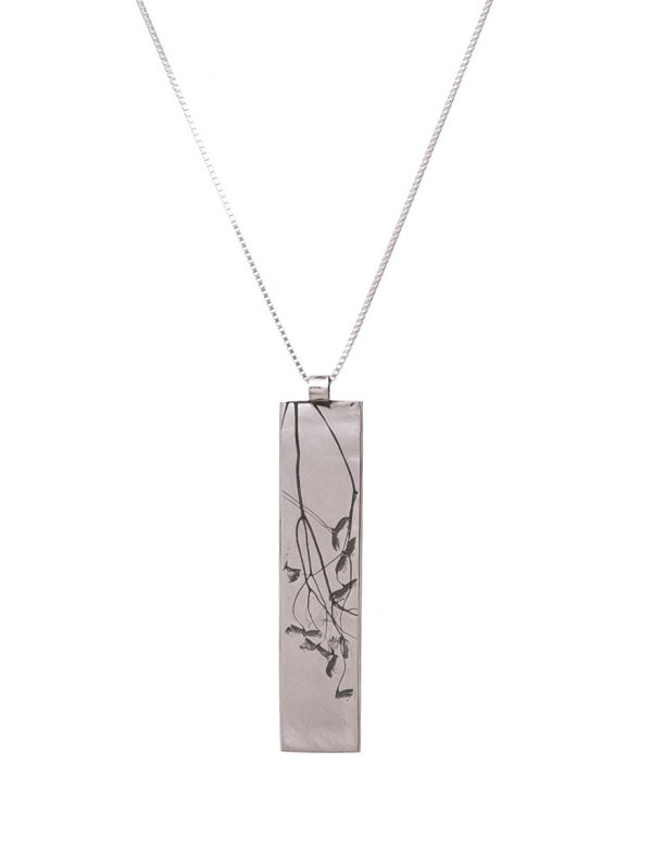 Plant Pendant (Leaf) – Silver