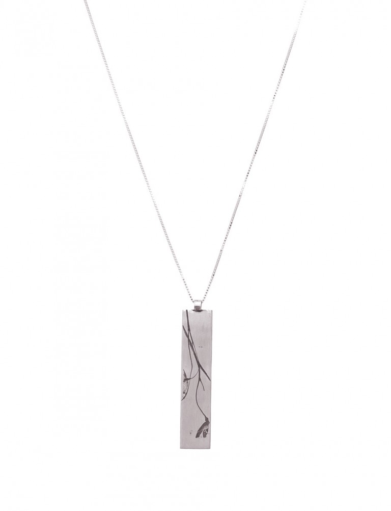 Plant Pendant (Stem) – Silver