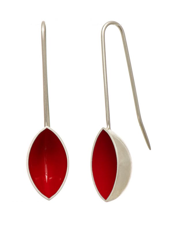 Pod Earrings – Red