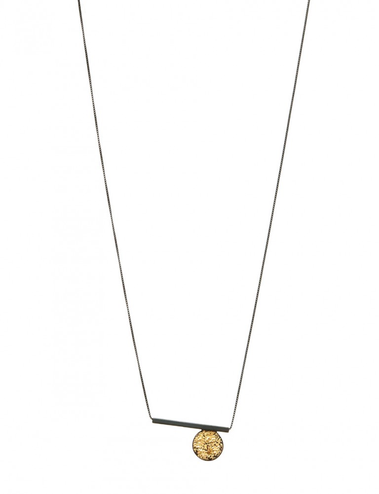 Circle Line Pendant Necklace – Short