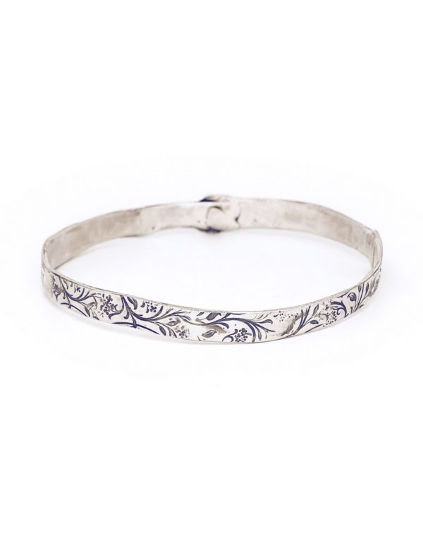 Swirl Bangle – Silver