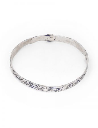 Swirl Bangle – Silver