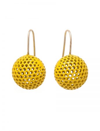 Ball Hook Earrings – Yellow