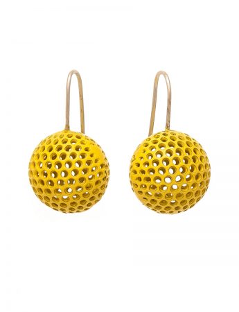 Ball Hook Earrings – Yellow