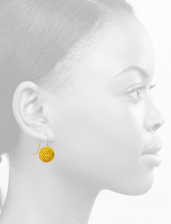 Ball Hook Earrings – Yellow