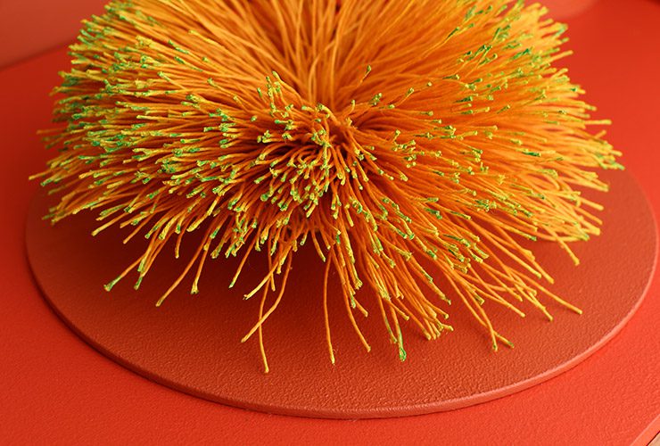 Vicki Mason - Wattle Flower Brooch - DRY! Exhibition 2017