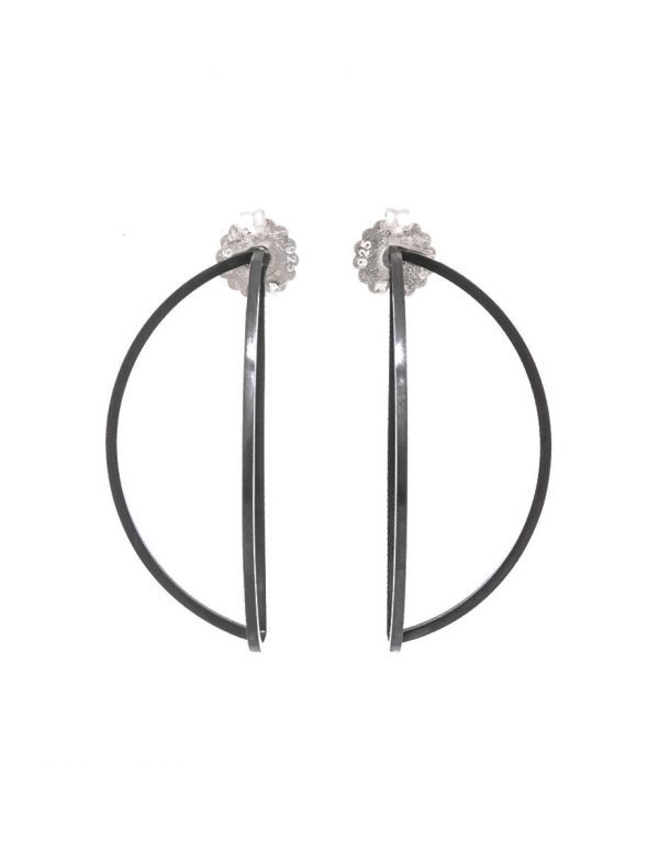 Outlines Earrings – Large Black