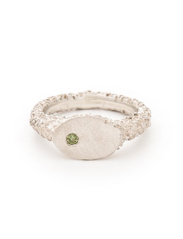Mirror Signet Ring – Sapphire