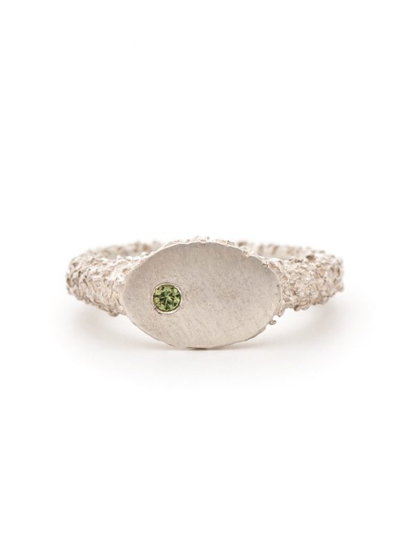 Mirror Signet Ring – Sapphire