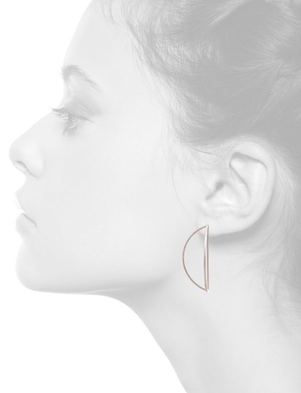 Outlines Earrings – Large Silver