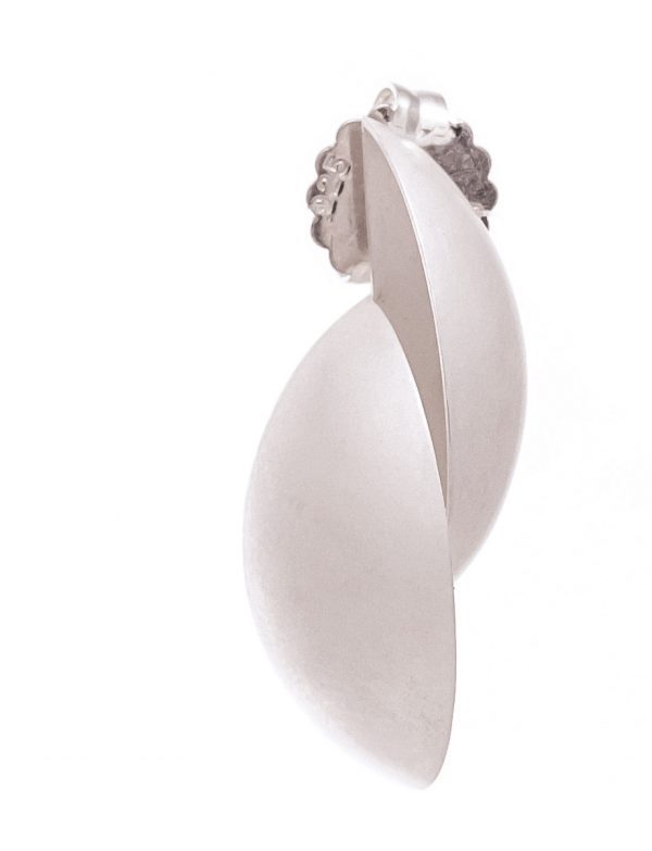 Split Pod Earrings – Silver