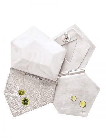 Stratus Earrings – Green Sapphire