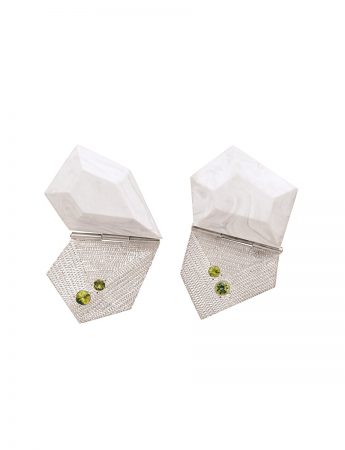 Stratus Earrings – Green Sapphire