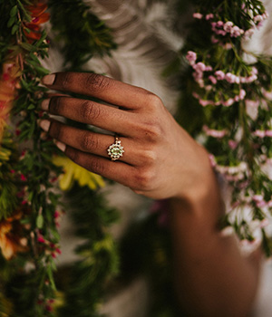 wedding inspiration: industrial rainbow