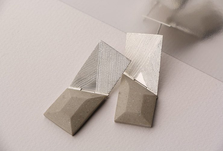 Lauren Trojkovic Grey Earrings