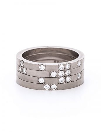 Roma Four Stack Ring – Diamond