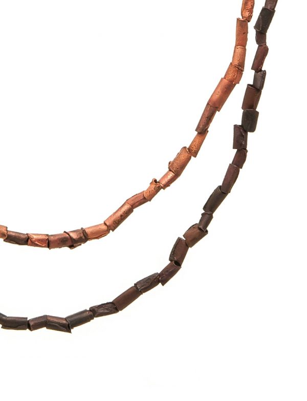 Beaded Shibuichi Necklace